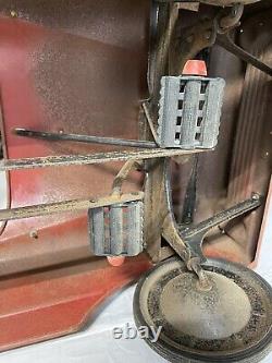 Pedal Car Fire Truck AMF No. 508 Rumble Seat Vintage Antique