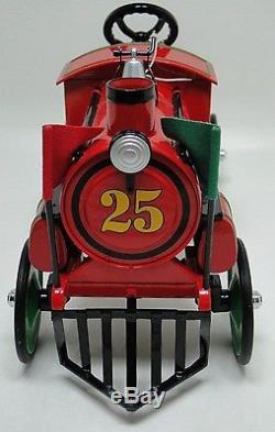 Pedal Car Rare Vintage Train Engine Metal Show Classic Railroad RXR Midget Model