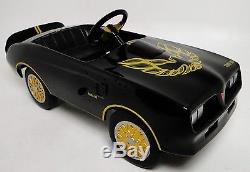 Pedal Car Trans Am 1970s Black Firebird Rare Vintage Sport Midget Metal Model