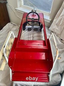 Pedal Fire Truck W Rumble Seat Unit No 508 Child's vintage AMF