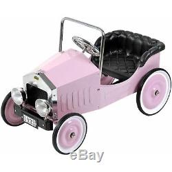 Pink Voiture Metal Vintage Antique Pedal Car Kids Toys