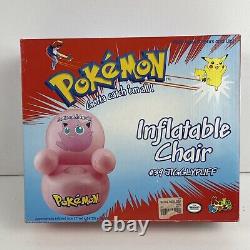 Pokemon Inflatable Chair #39 JigglyPuff VTG 1999 Nintendo BRAND NEW SEALED