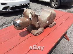 Puppy Dog Playground Spring Toy Ride Aluminum Vintage