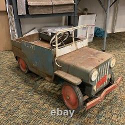 RAREVintage 1954 Roy Rogers Presed Steel NELLYBELL PEDAL CAR/JEEP