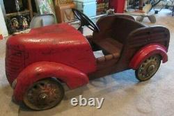 RARE 1940's Woody Station Wagon Pedal Car Old Vintage Original Garton Buick Toy