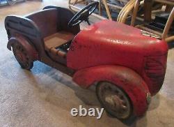 RARE 1940's Woody Station Wagon Pedal Car Old Vintage Original Garton Buick Toy