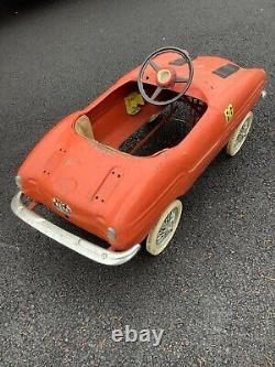 RARE! Hard to find Vintage Squadra Giordani Toy Mercedes Racer Pedal Car 1952