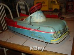 RARE VINTAGE 1950'S MARX MOBILE RIDE-ON ELECTRIC TOY CAR ORIGINAL CONDITION NICE