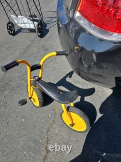 RARE VINTAGE Angeles 2 Wheel Metal Tricycle Bike Scooter Childs Pedal Toy