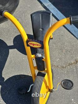 RARE VINTAGE Angeles 2 Wheel Metal Tricycle Bike Scooter Childs Pedal Toy