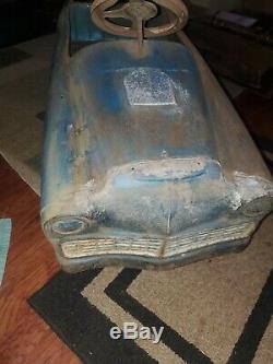 RARE Vintage 1960s Western Flyer Auto Ball Bearing Pedal Car Great To Restore