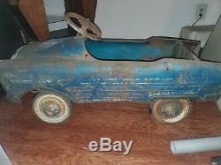 RARE Vintage 1960s Western Flyer Auto Ball Bearing Pedal Car Great To Restore
