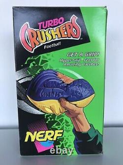 RARE Vintage 1994 Official NERF TURBO CRUSHERS Football Kenner Purple Gold NEW