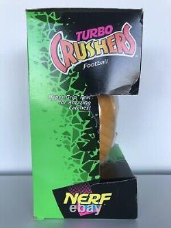 RARE Vintage 1994 Official NERF TURBO CRUSHERS Football Kenner Purple Gold NEW