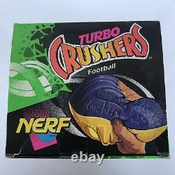 RARE Vintage 1994 Official NERF TURBO CRUSHERS Football Kenner Purple Gold NEW