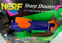 RARE Vintage 1995 New Nerf Gun Sharp Shooter II Blaster Darts 90s Kenner SEALED