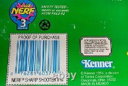 RARE Vintage 1995 New Nerf Gun Sharp Shooter II Blaster Darts 90s Kenner SEALED