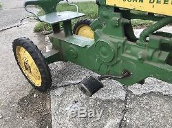 RARE Vintage Antique John Deere Pedal Tractor Toy Model 130 ESKA Indiana Pickup