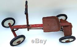 RARE Vintage Antique STEGER DING DONG SCHOOL IRISH MAIL CAR Pedal Hand Cart Ride