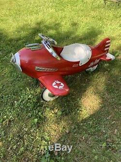 RARE Vintage Limited Edition AIRFLOW SKY KING Red PEDAL PLANE 4FT
