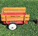 RARE Vintage Radio Flyer Wagon Trailer Metal with Wood Rails Used Children Kids