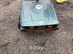 RARE Vintage original metal BMW Roadster Pedal Car with All Steel Body Working
