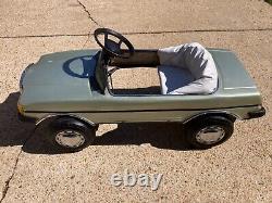 RARE Vintage original metal MERCEDES Roadster Pedal Car with All Steel Body RUNS