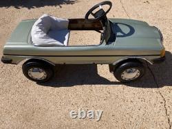 RARE Vintage original metal MERCEDES Roadster Pedal Car with All Steel Body RUNS