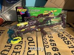 READ 2 Day Only 1995 Nerf Crossbow Vintage With Box, Darts, Arrows, Arms, String