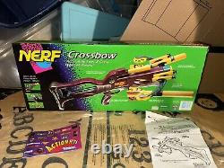 READ 2 Day Only 1995 Nerf Crossbow Vintage With Box, Darts, Arrows, Arms, String