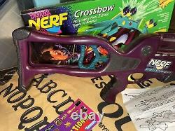 READ 2 Day Only 1995 Nerf Crossbow Vintage With Box, Darts, Arrows, Arms, String
