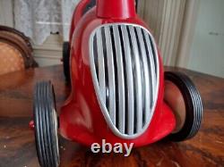 RETIRED Vintage Model 8 METAL Radio Flyer Little Red Roadster Toy Ride On Car
