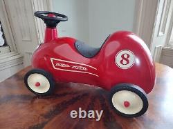 RETIRED Vintage Model 8 METAL Radio Flyer Little Red Roadster Toy Ride On Car