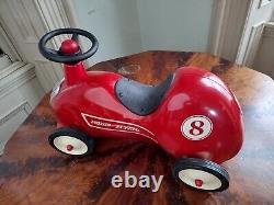 RETIRED Vintage Model 8 METAL Radio Flyer Little Red Roadster Toy Ride On Car