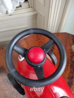 RETIRED Vintage Model 8 METAL Radio Flyer Little Red Roadster Toy Ride On Car