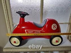 RETIRED Vintage Model 8 METAL Radio Flyer Little Red Roadster Toy Ride On Car