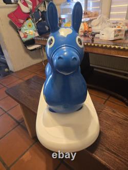 RODY Vtg 1984 Ride On Bounce ITALY Inflatable Bounce Horse Toy Kid With Rocking