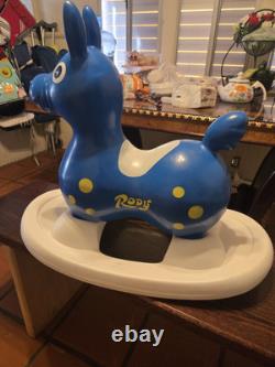 RODY Vtg 1984 Ride On Bounce ITALY Inflatable Bounce Horse Toy Kid With Rocking