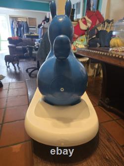 RODY Vtg 1984 Ride On Bounce ITALY Inflatable Bounce Horse Toy Kid With Rocking