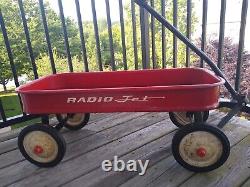 Radio Jet Wagon Vintage Rare Full Size 34 Red and white 1950s/1960s