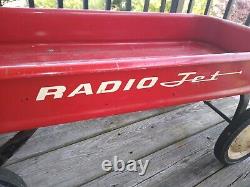 Radio Jet Wagon Vintage Rare Full Size 34 Red and white 1950s/1960s