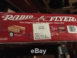 Radio flyer vintage red wagon trailer NIB