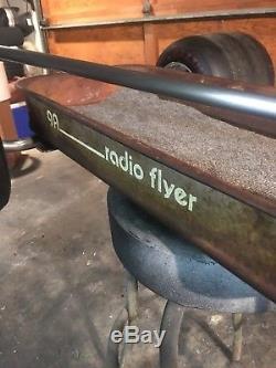 Radio flyer wagon vintage, 10 wheels