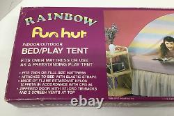 Rainbow Fun Hut Vintage 1986 Indoor Outdoor Bed Play Tent