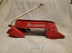 Rare 1930/40's Hy Speed Hyspeed Wagon Original Paint airflow Vintage Toy Antique