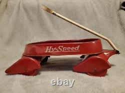 Rare 1930/40's Hy Speed Hyspeed Wagon Original Paint airflow Vintage Toy Antique