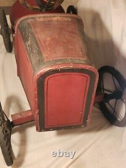 Rare Antique Vtg 1920s Wooden Racer Pedal Car Glascock Bros Mfg. Co Muncie, IN