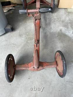 Rare Fabulous Vintage Childs Irish Mail Ride On Metal Scooter Bicycle