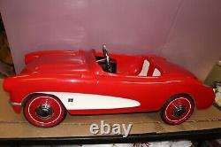 Rare Large 52 Vintage 1956 Eska Chevrolet Corvette Dealer Display Non Pedal Car