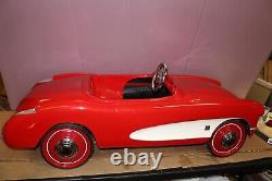 Rare Large 52 Vintage 1956 Eska Chevrolet Corvette Dealer Display Non Pedal Car